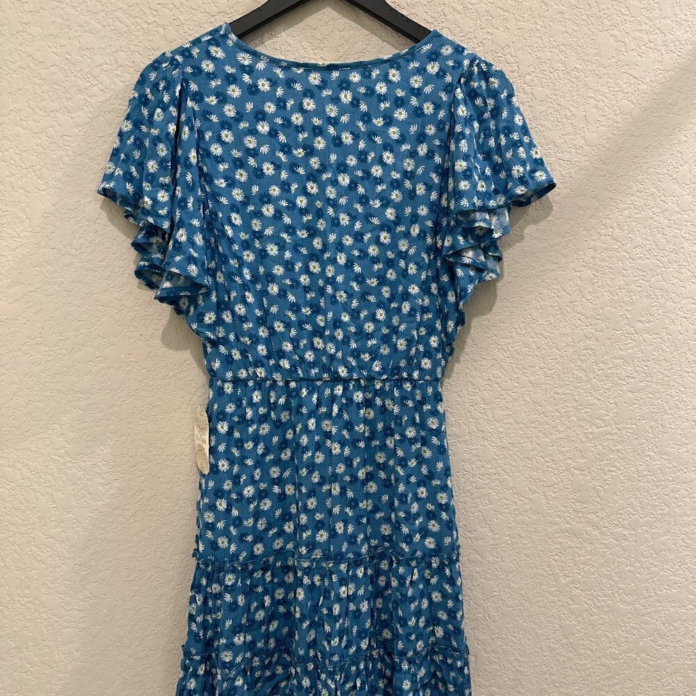 NWT Altar’d State Women's Blue Floral Cotton Mini Dress Size S - NWT—Host Pick - Picture 2 of 9